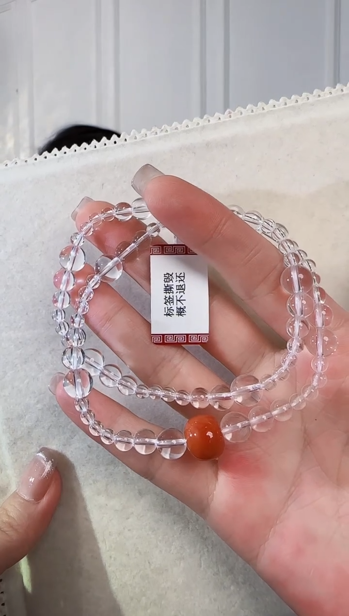 颈饰未镶嵌水晶白水晶双圈手链