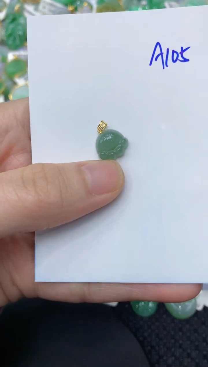 【闪购商品】翡翠颈饰18K金镶嵌1111111111