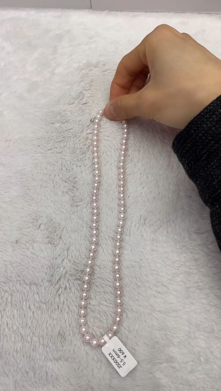 【闪购商品】海水珍珠项链银S925镶嵌AK5.5-6mm（多样性发一）