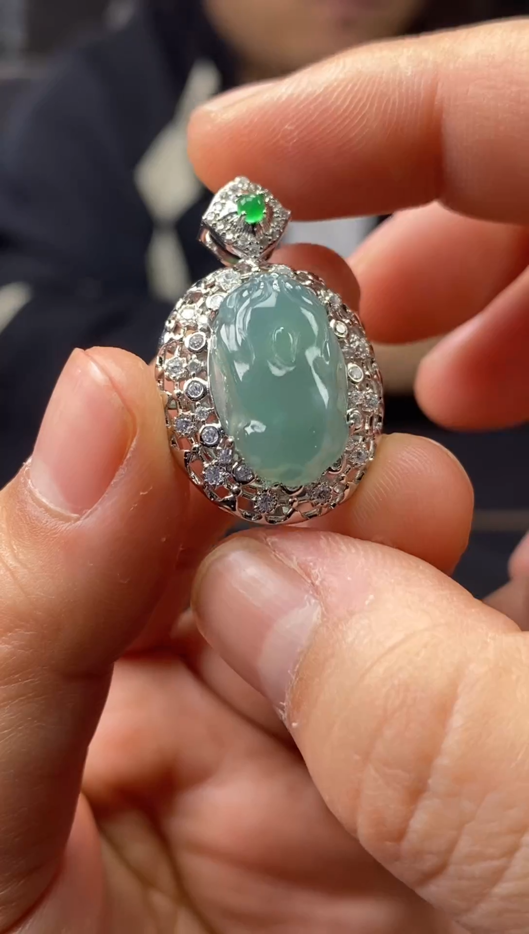 【闪购商品】翡翠颈饰未镶嵌天然翡翠A货9