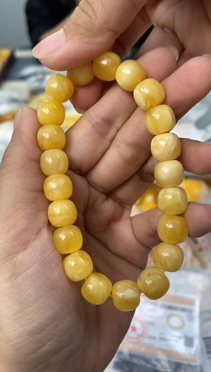 【闪购商品】琥珀裸石未镶嵌天然琥珀蜜蜡手串