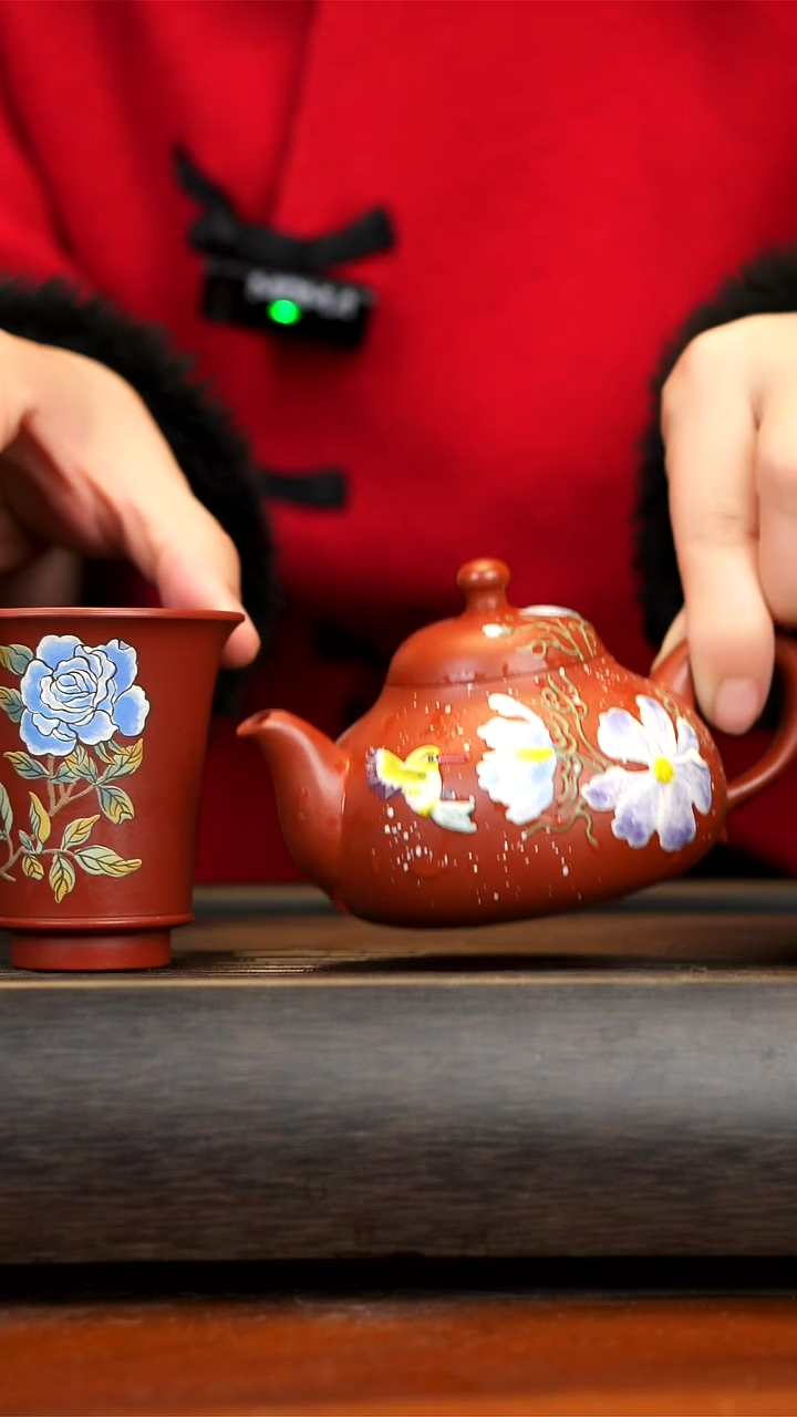 【闪购商品】紫砂茶壶念一紫砂朱泥一壶一杯
