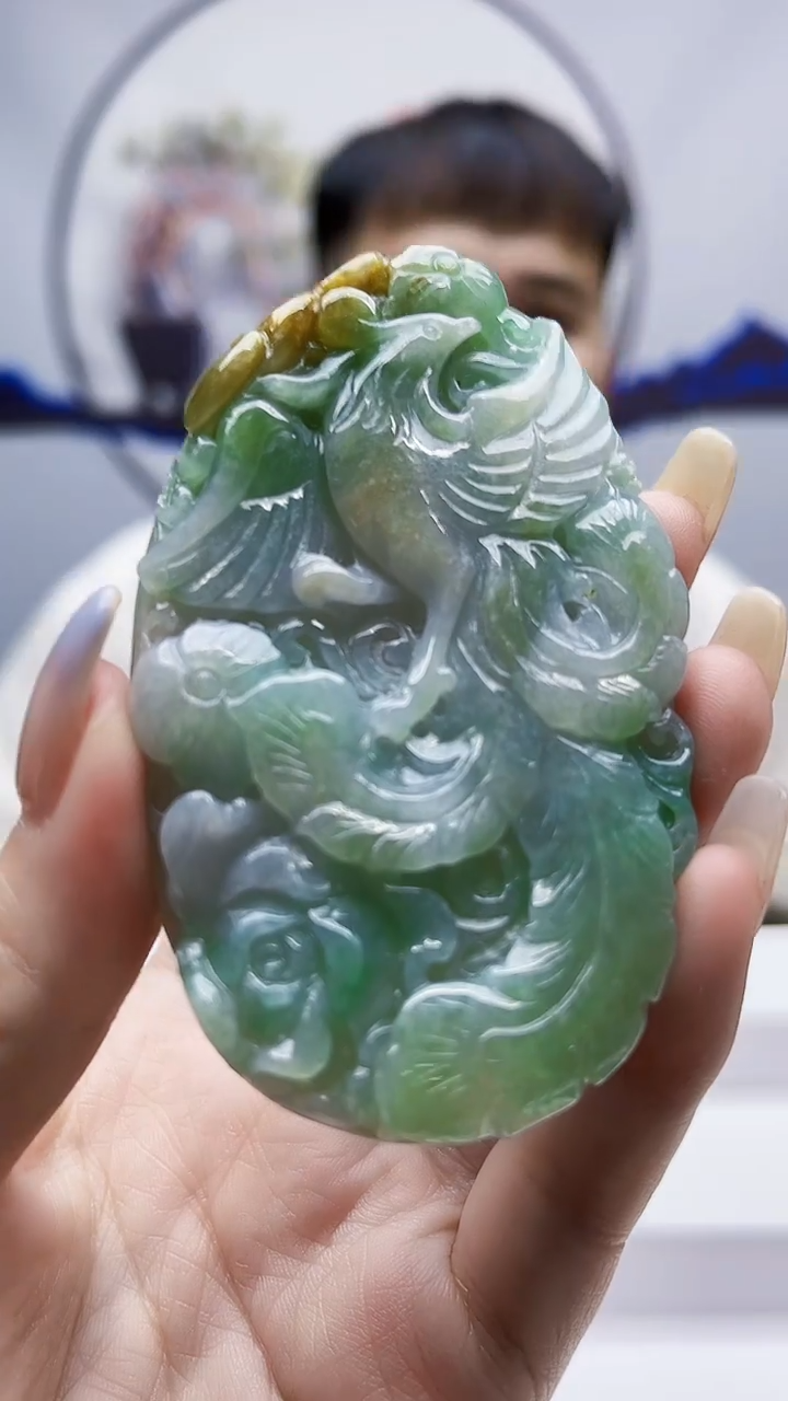未镶嵌定制翡翠毛货-挂件41