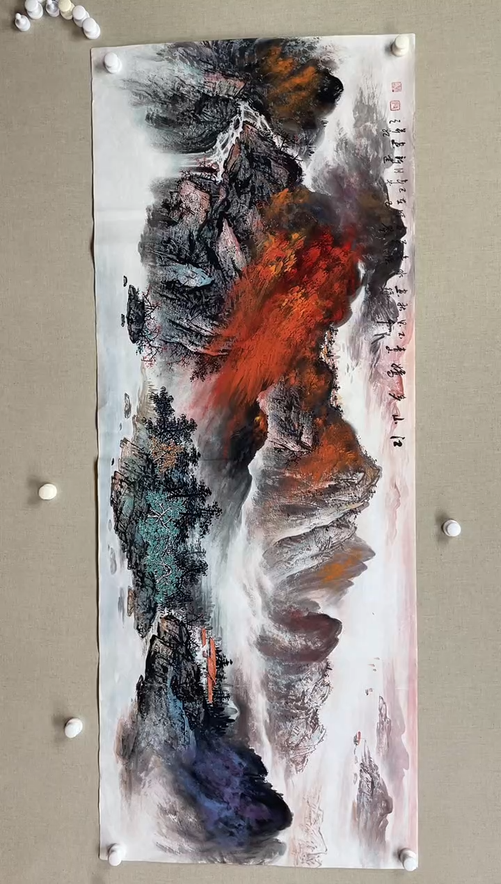 国画180*68 殷新建殷新建殷新建殷新建殷新建