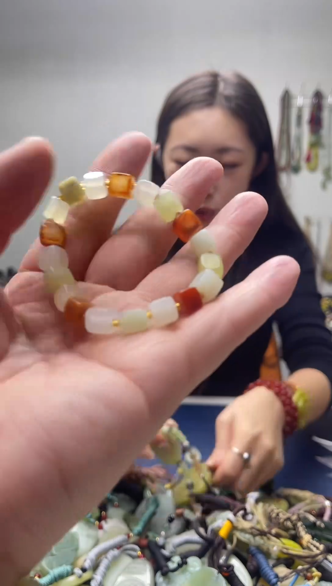 未镶嵌岫玉颈饰多样性发货 拍一发一