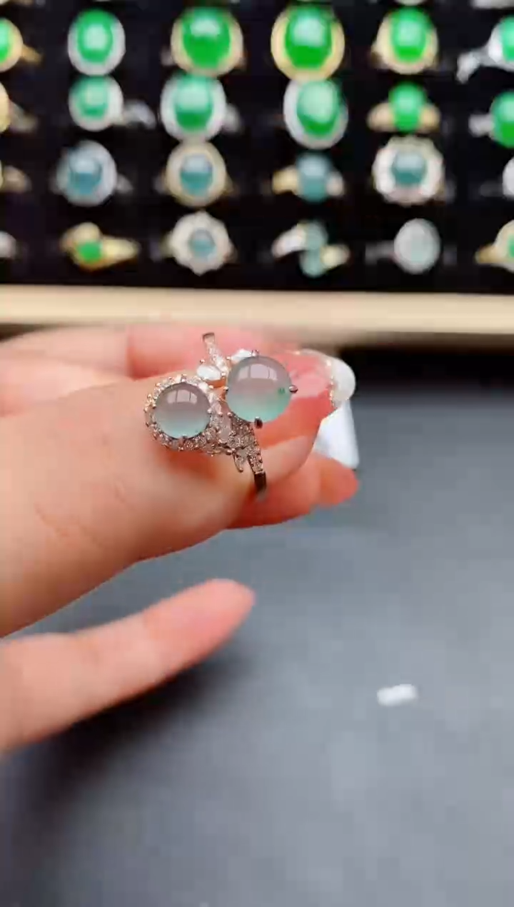 【闪购商品】翡翠戒指银S925镶嵌121212