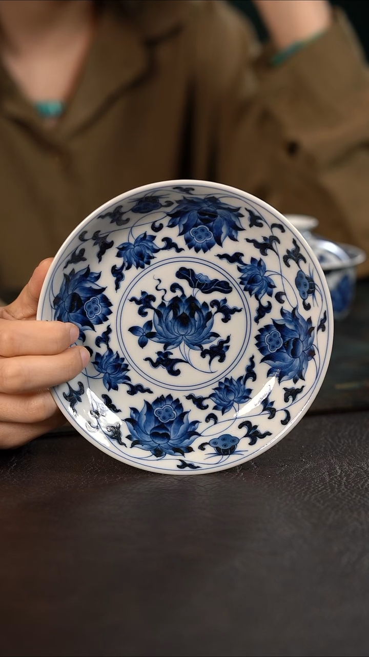 杯洪印慕明缠枝莲壶承