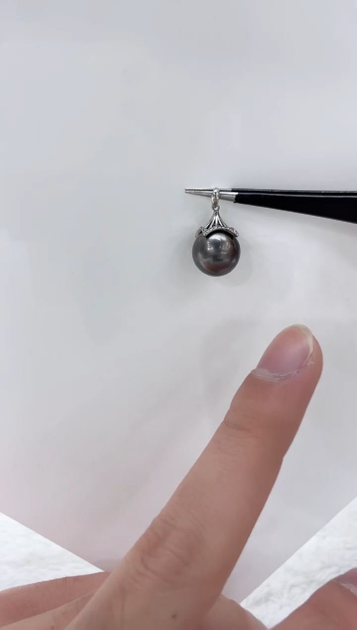 【闪购商品】海水珍珠吊坠(不含链)银S925镶嵌海水珍珠吊坠