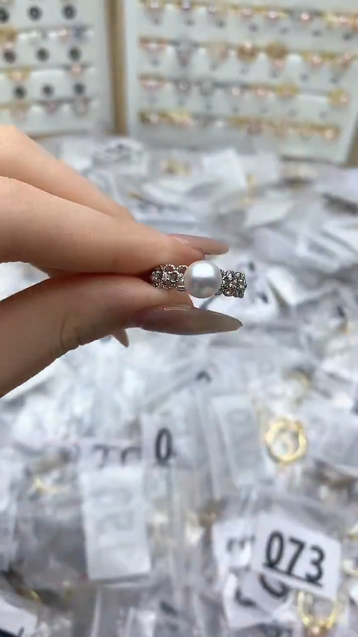 合金珠宝奇石淡水珍珠358