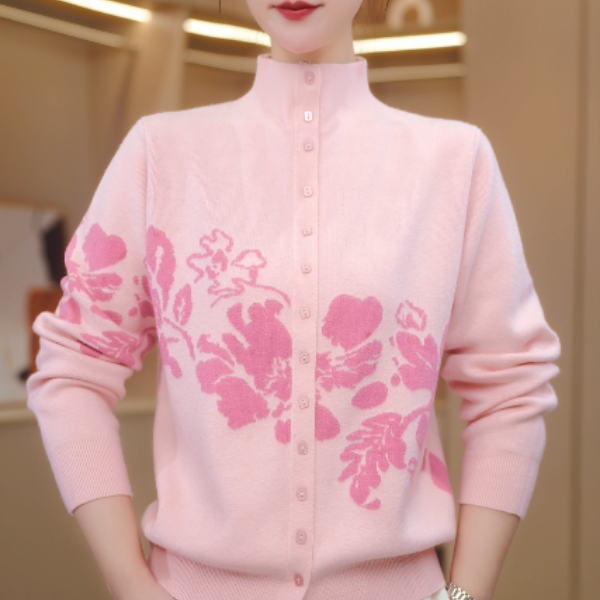 MY838如黛河鹭2026长袖毛衣女漂亮套头立领上衣女外搭气质保暖