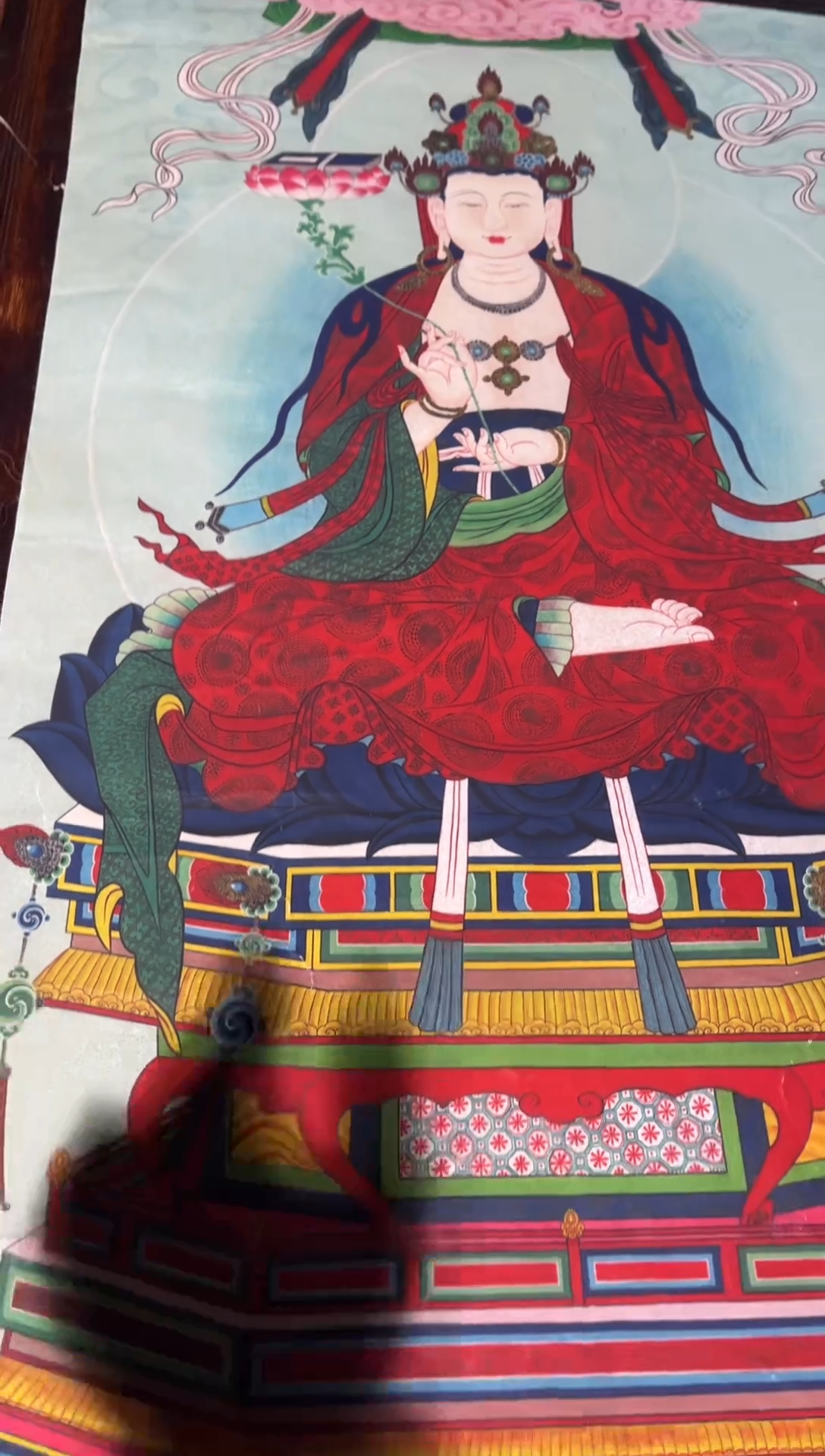 卷轴画卷轴画帅帅的唐卡