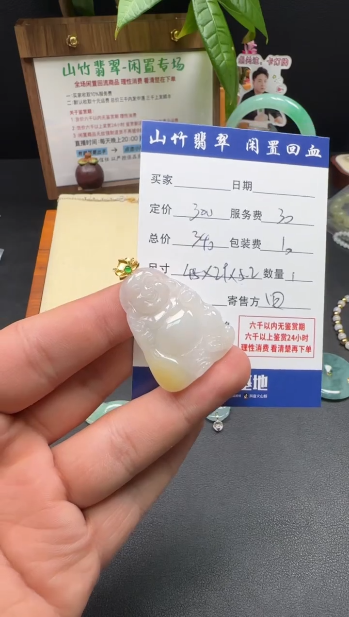 颈饰18K金镶嵌翡翠3002638