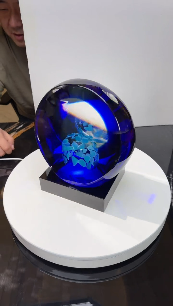 【闪购商品】茶宠AJ03216宝石蓝悬浮14*16黑