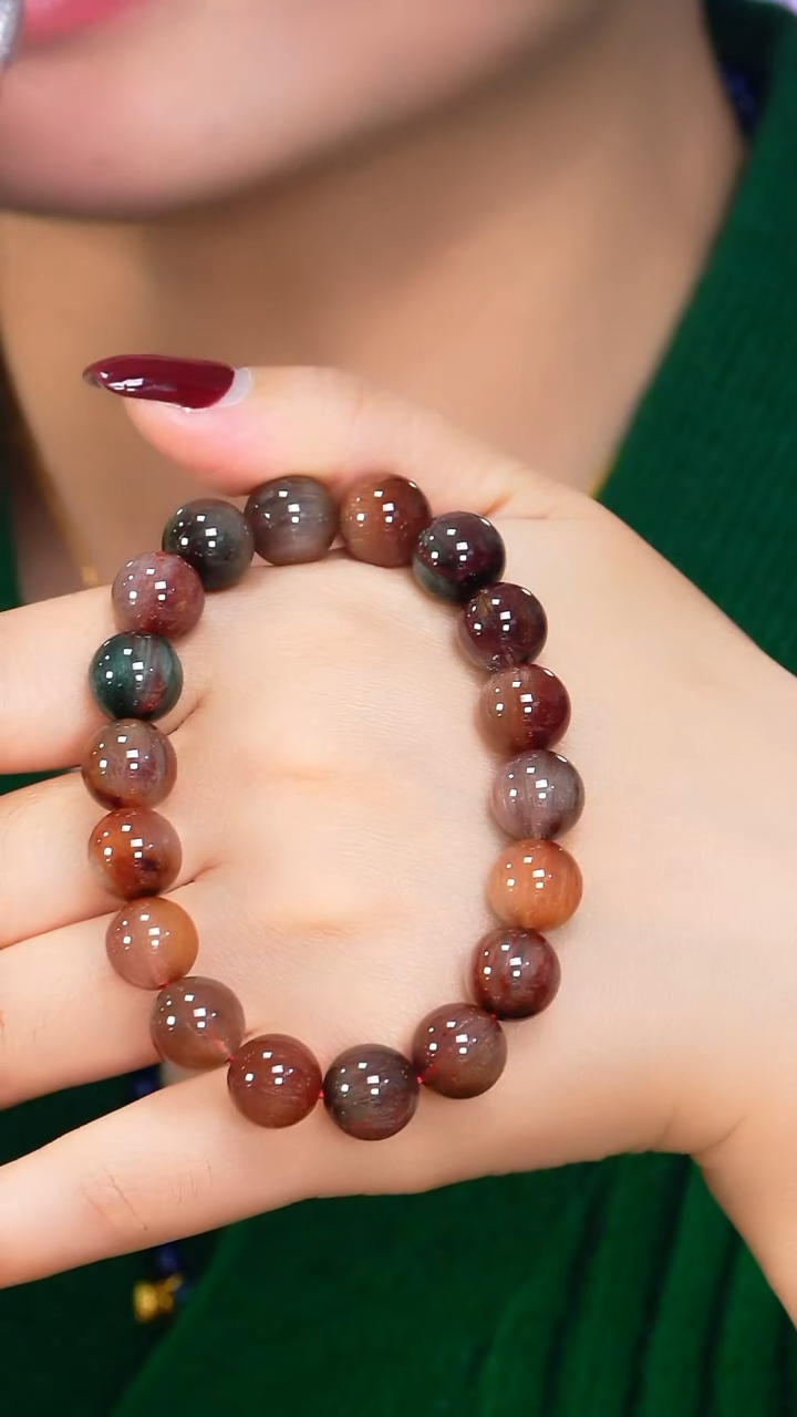 未镶嵌手链水晶红兔毛-A13-多样性发其一