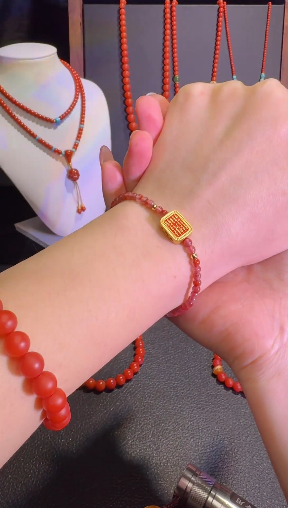 【闪购商品】南红玛瑙手链未镶嵌冰飘南红手链