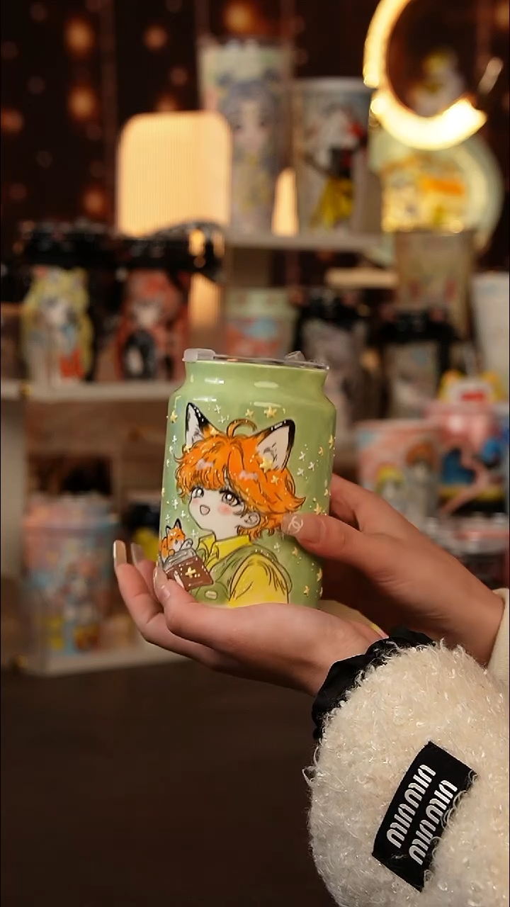 （玉泥）景德镇手工手绘文创陶瓷杯