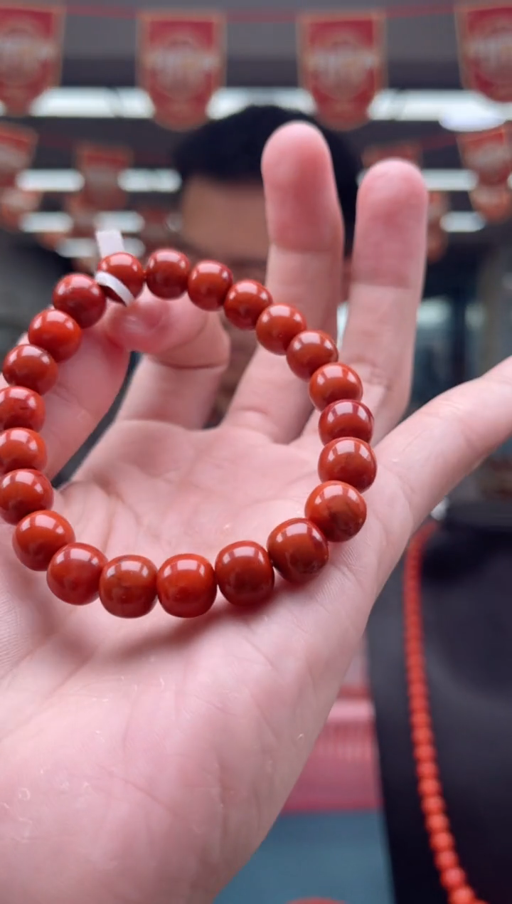 【闪购商品】南红玛瑙A56未镶嵌9mmm瓦西老型单圈-多样性发一件