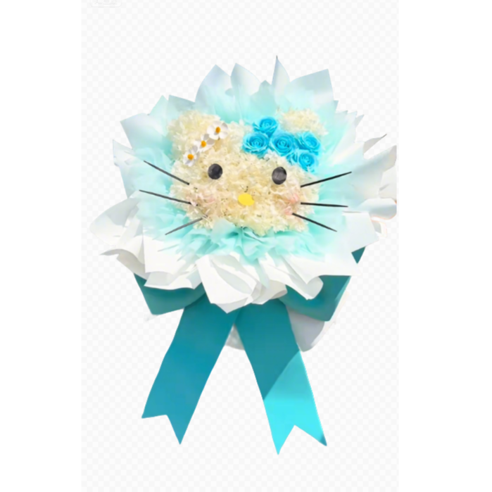 《Hello Kitty 花束：可爱具象化，把童真捧在手心》鲜花小时达甜筒花束