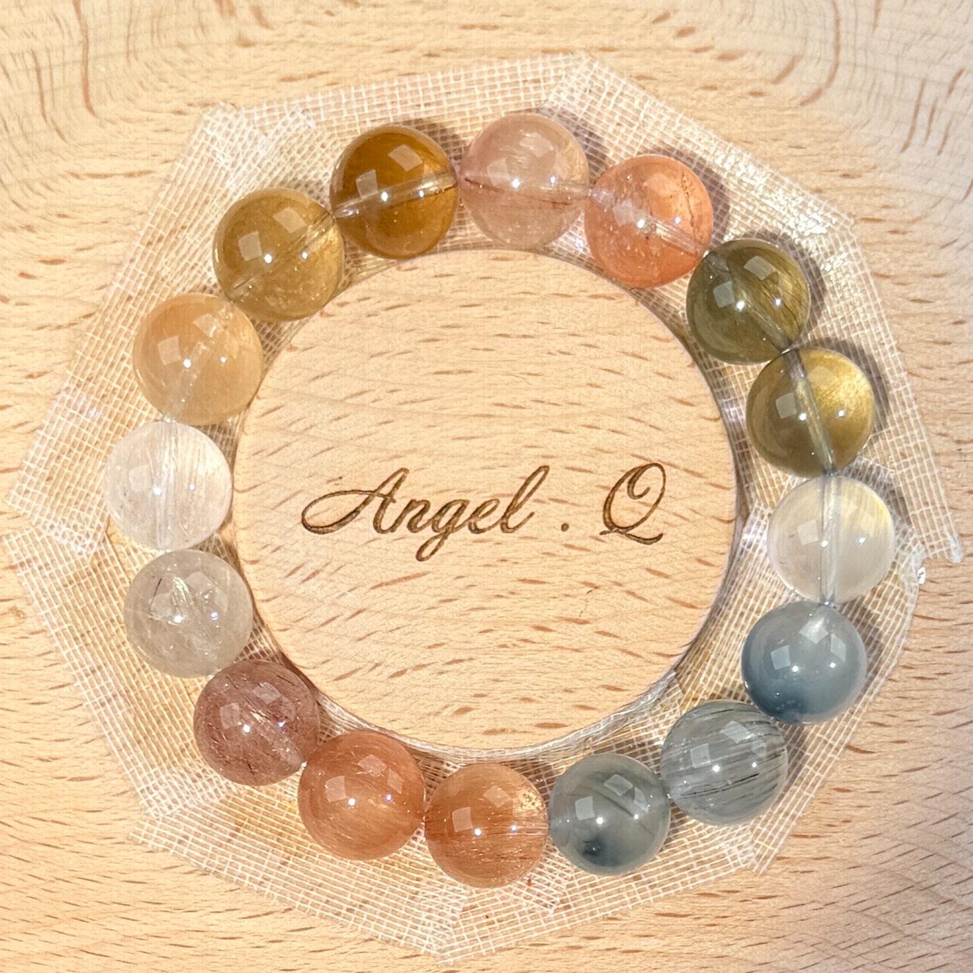 【天然水晶】兔毛手链