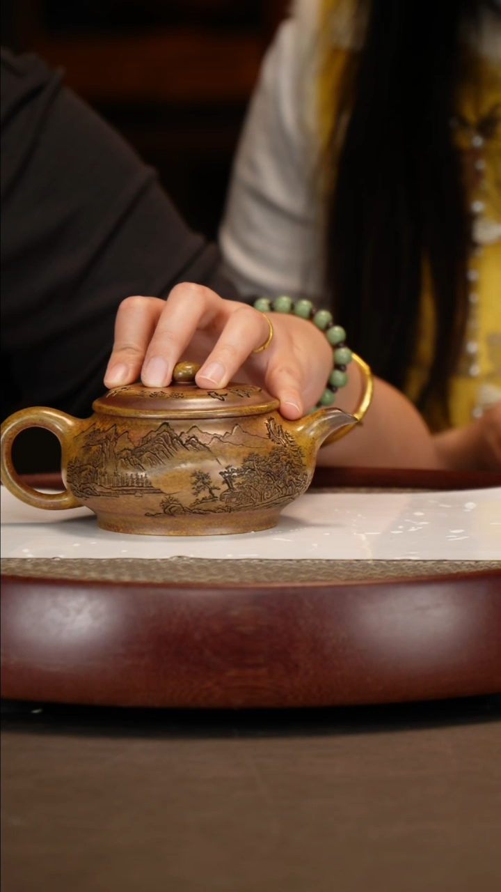 【闪购商品】紫砂茶壶虎皮金砂明炉