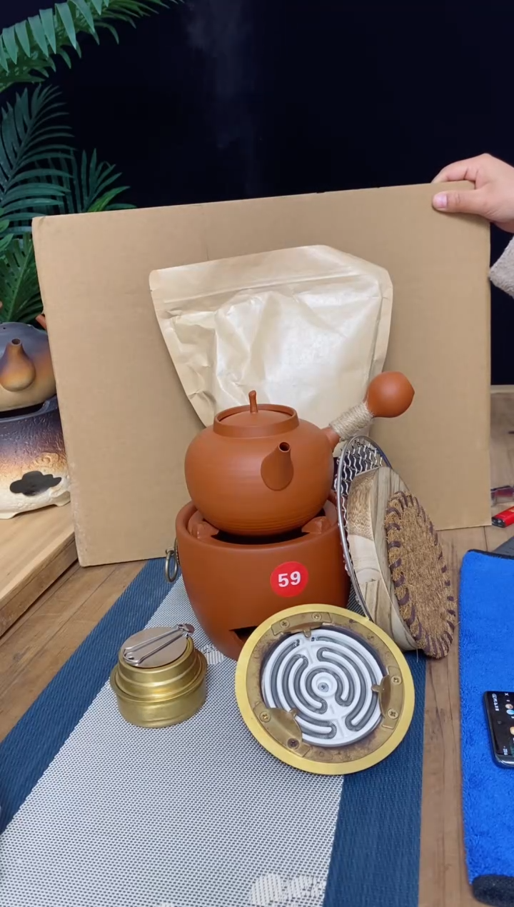 【闪购商品】炭炉➕壶➕酒精灯9件套组5522