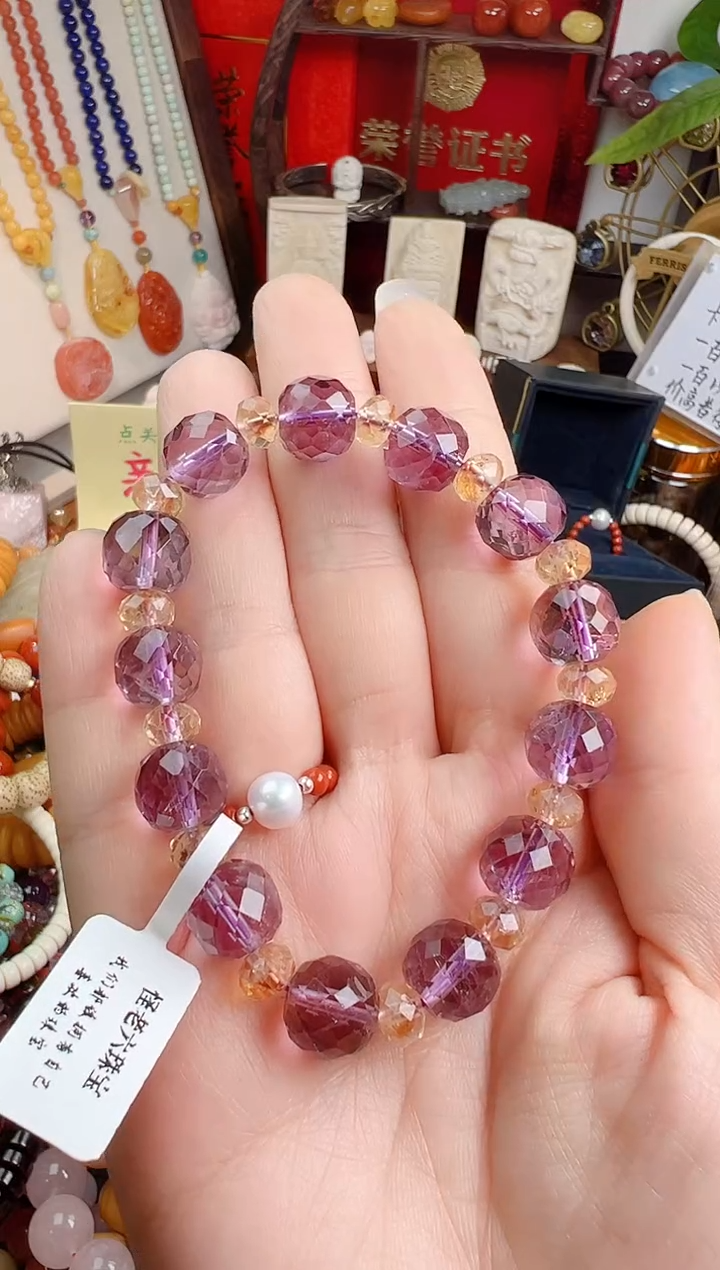 未镶嵌手链水晶˚****⁸ 一物一件）000588