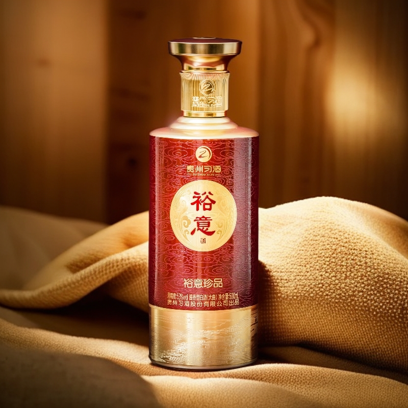 裕意（习酒）新品收藏送礼宴请自饮大曲酱香白酒53度500ml