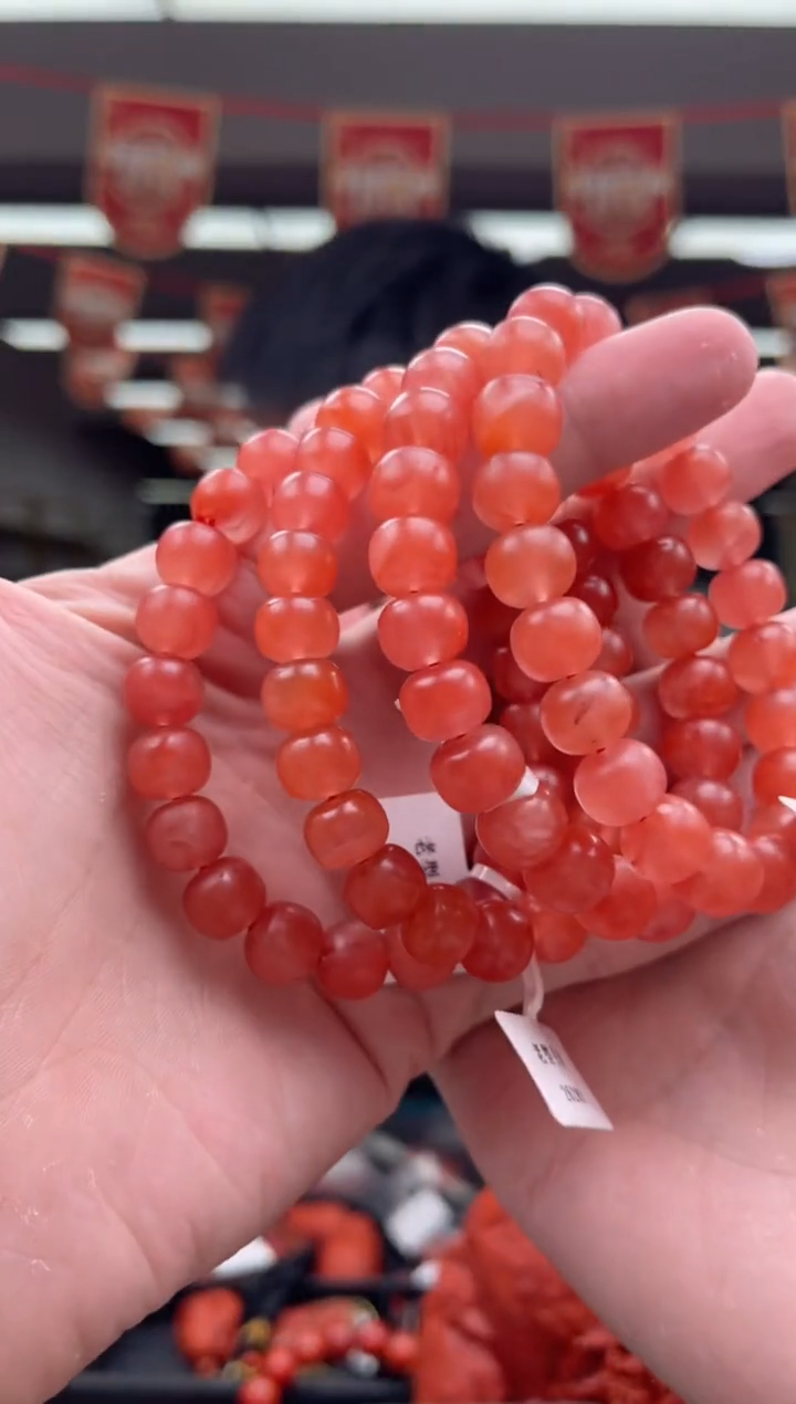 【闪购商品】南红玛瑙A57未镶嵌10滴水洞老型单圈-多样性发一件