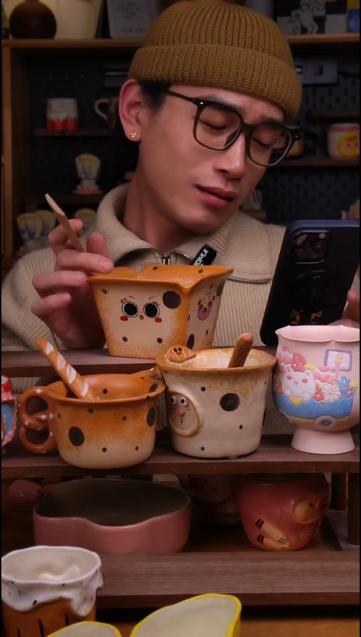 碗陶景德镇可爱设计师款陶瓷