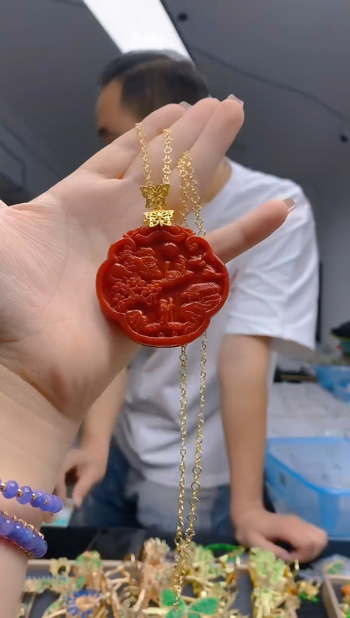 【闪购商品】翡翠耳饰合金312翡翠锁骨链