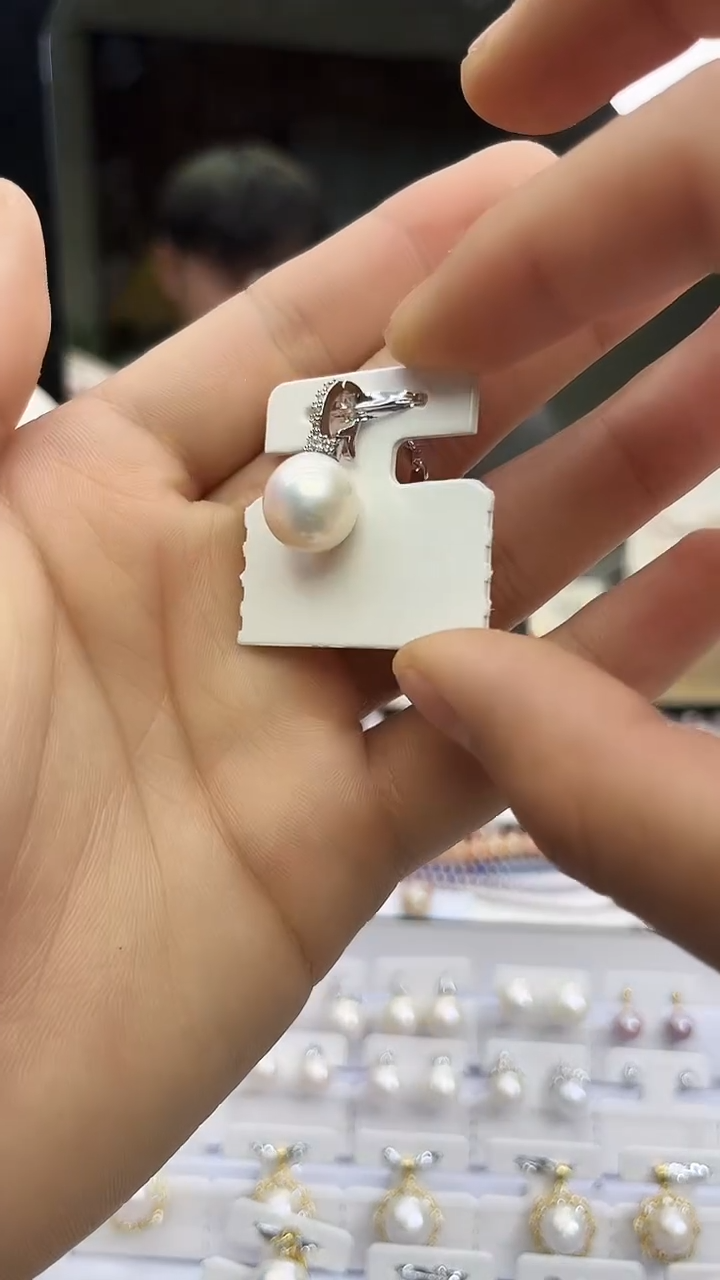 未镶嵌吊坠淡水珍珠白色系吊坠