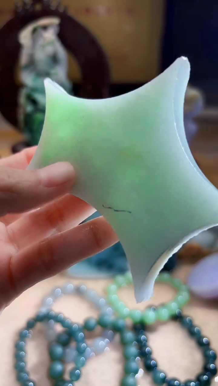 未镶嵌挂件翡翠A货柠优6571