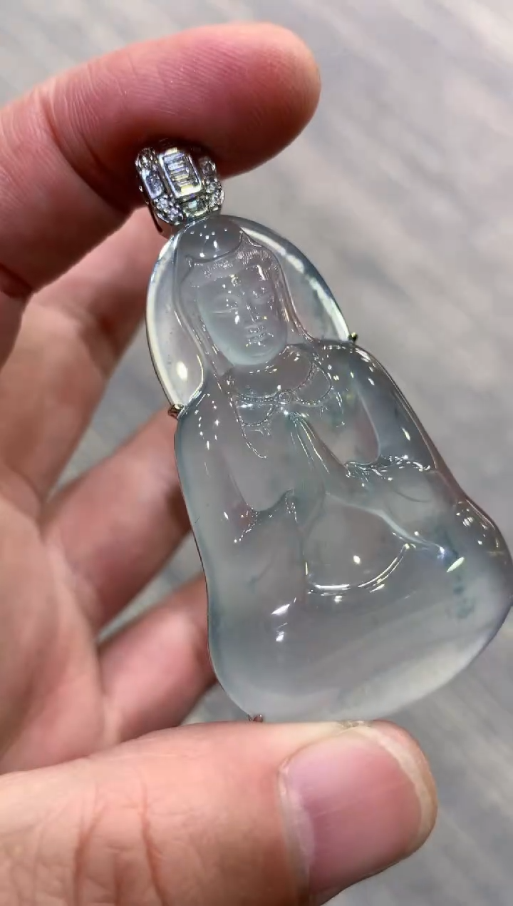 颈饰未镶嵌翡翠天然A货翡翠