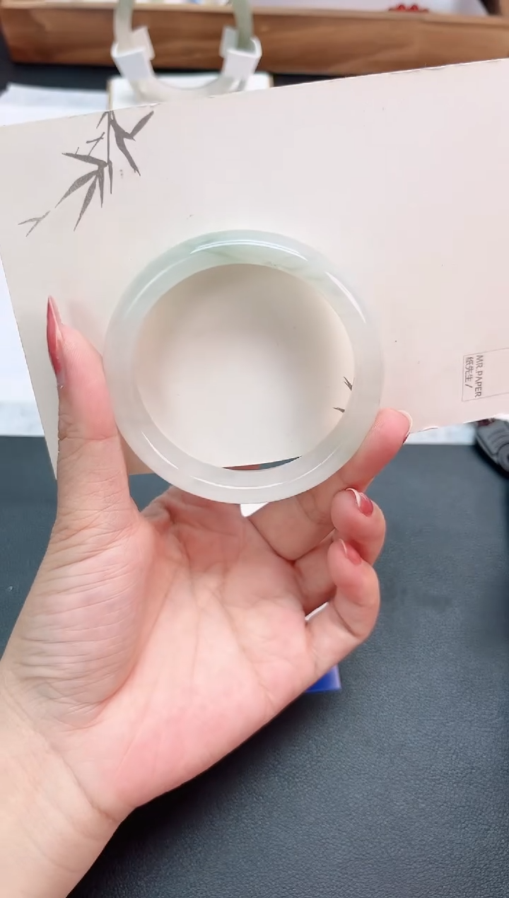 石英质玉（金丝玉）手镯未镶嵌V103-56.8