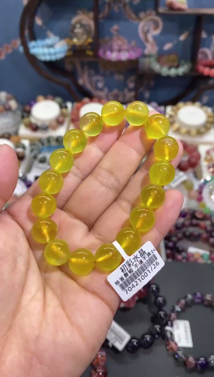 【闪购商品】葡萄石手链未镶嵌金葡萄11+