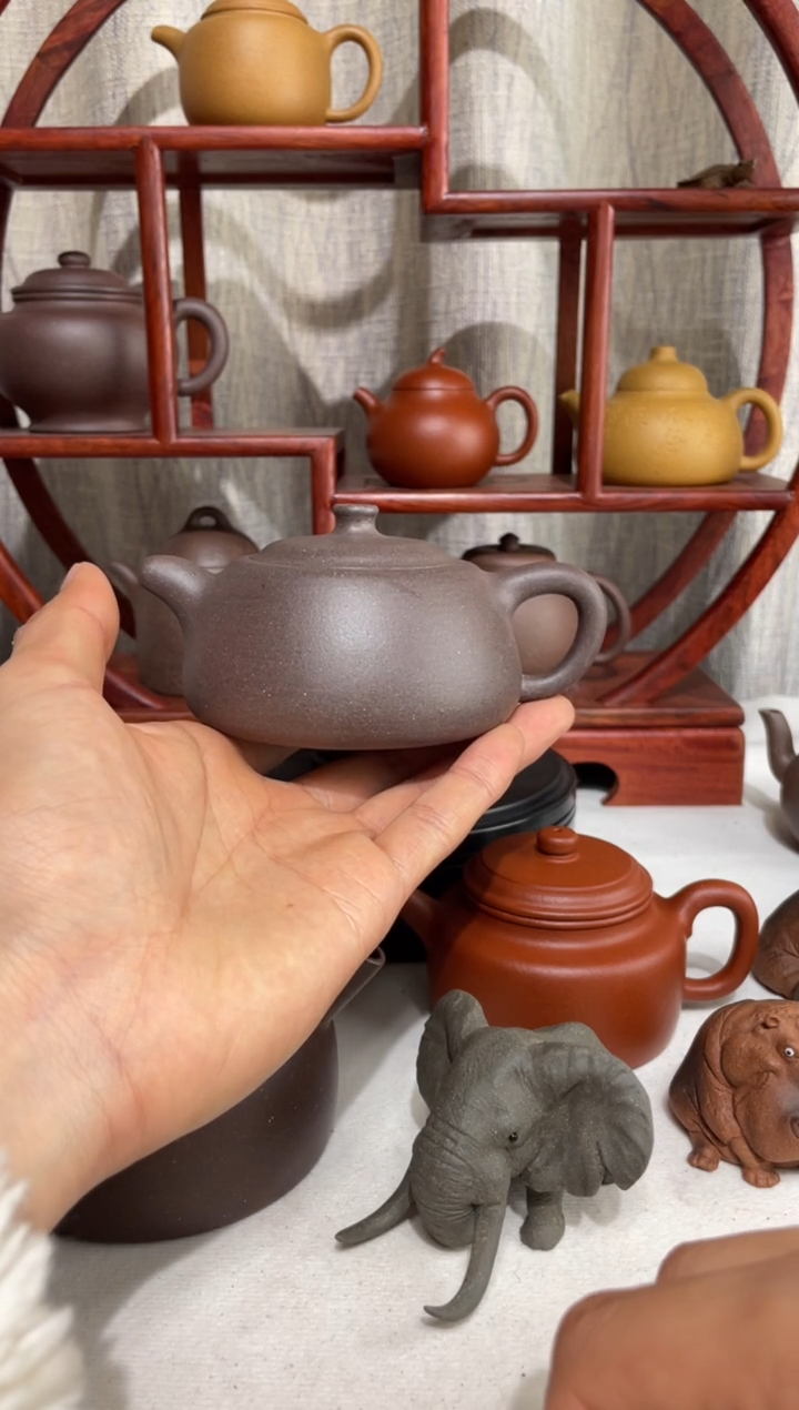 【闪购商品】紫砂茶壶微瑕全手台西底槽青手工泥井栏170cc