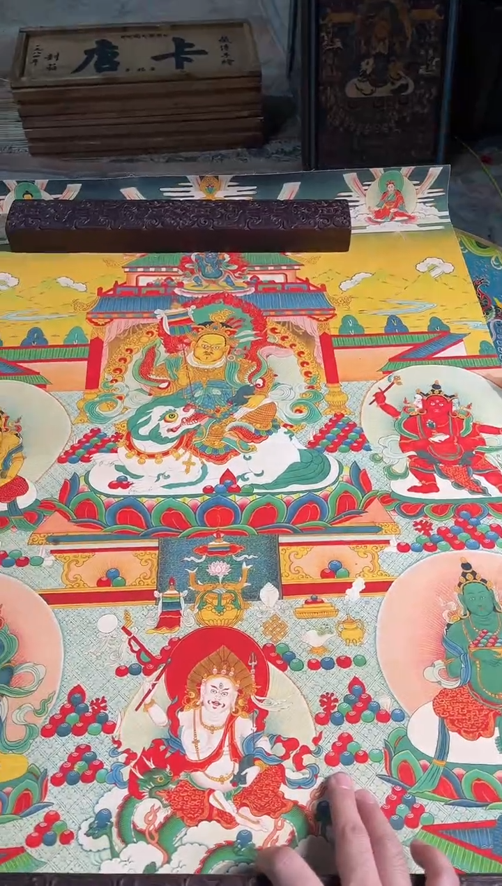 卷轴画路路的唐卡tk160