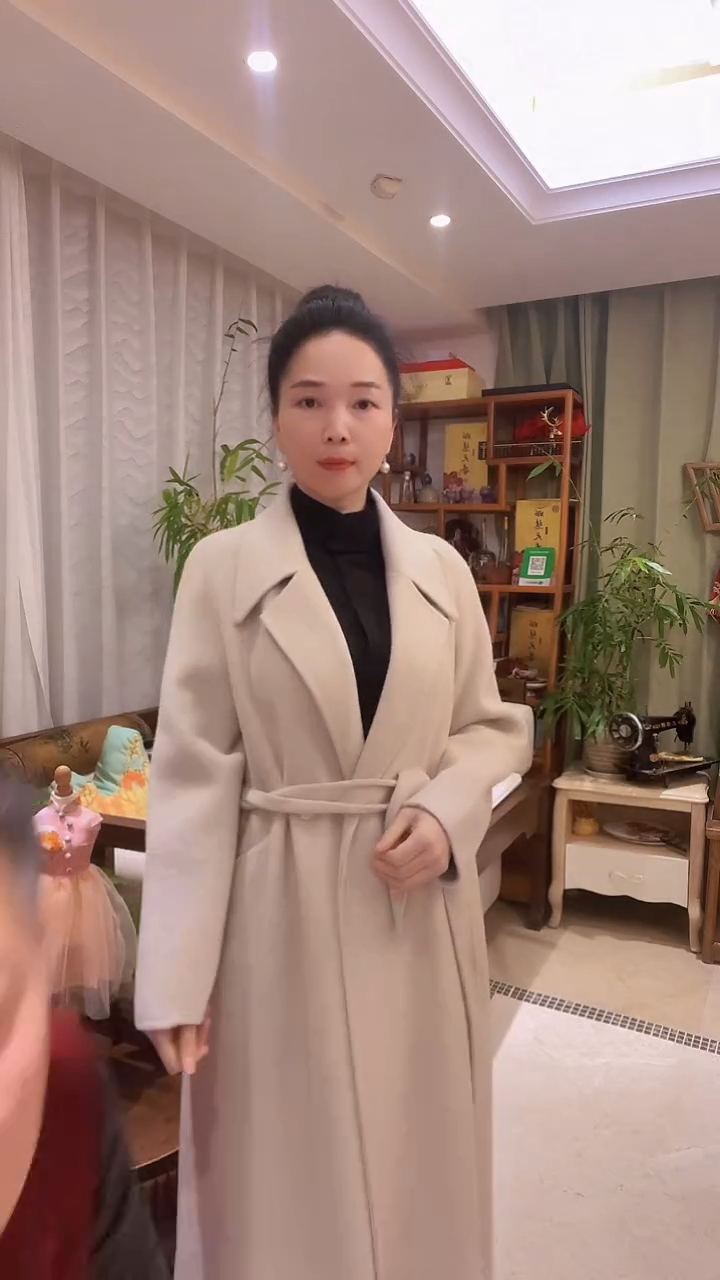 【闪购商品】织绣【直播间孤品】睡袍腰带款大衣孤品一件
