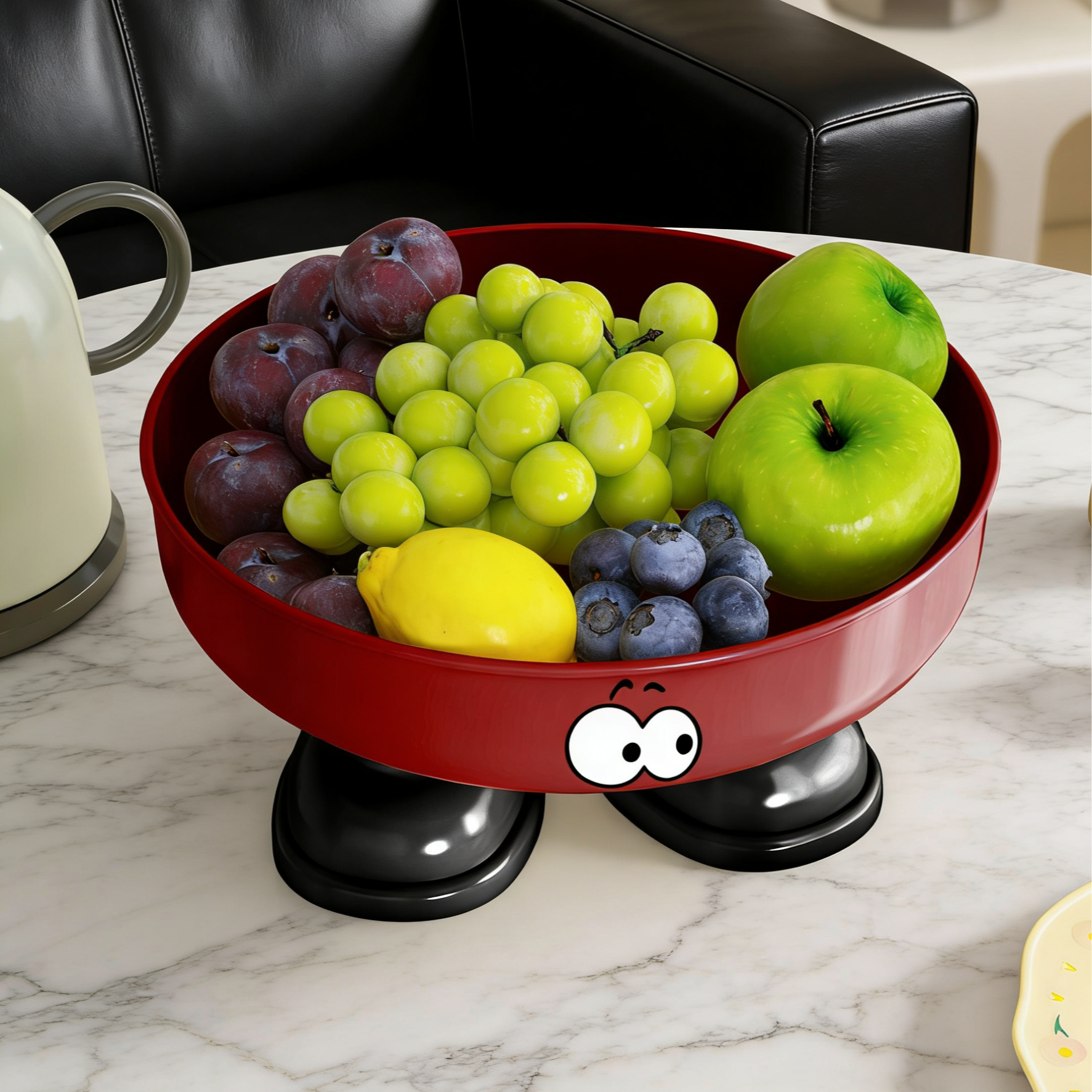 水果盘家用卡通加厚果盘高级感客厅茶几零食盘瓜子糖果干果收纳盘