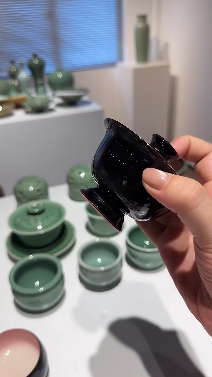 青瓷手工茶器包邮