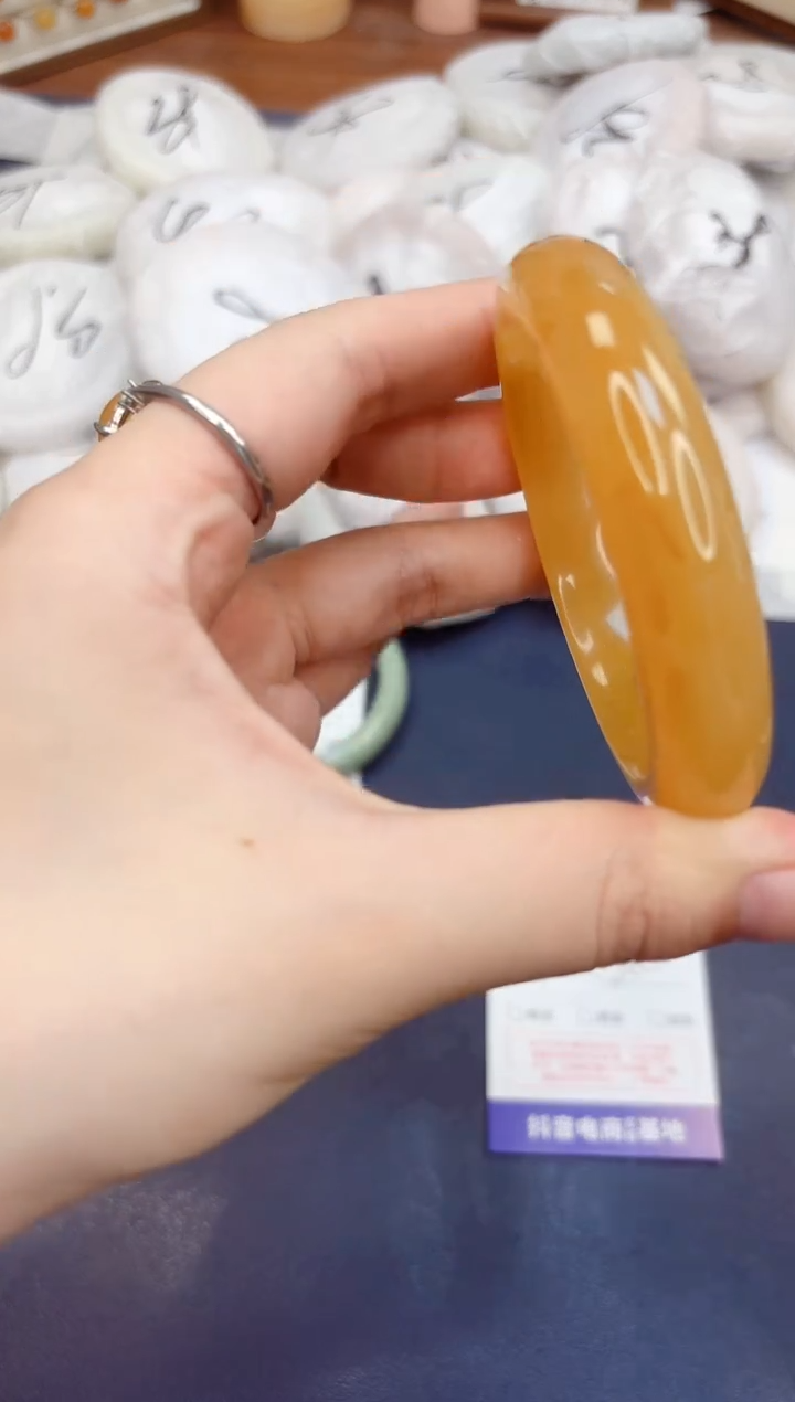 石英质玉手镯未镶嵌482-财气镯-圈口56