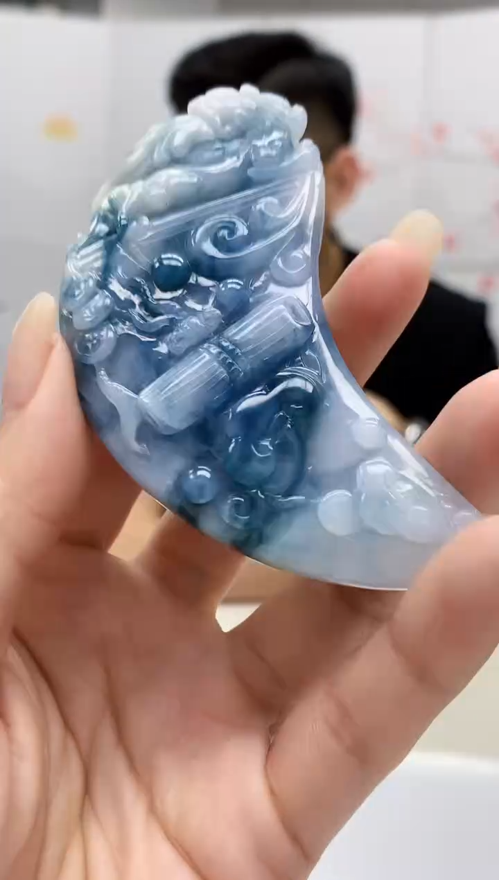 【闪购商品】定制翡翠未镶嵌5157lr-毛货挂件40