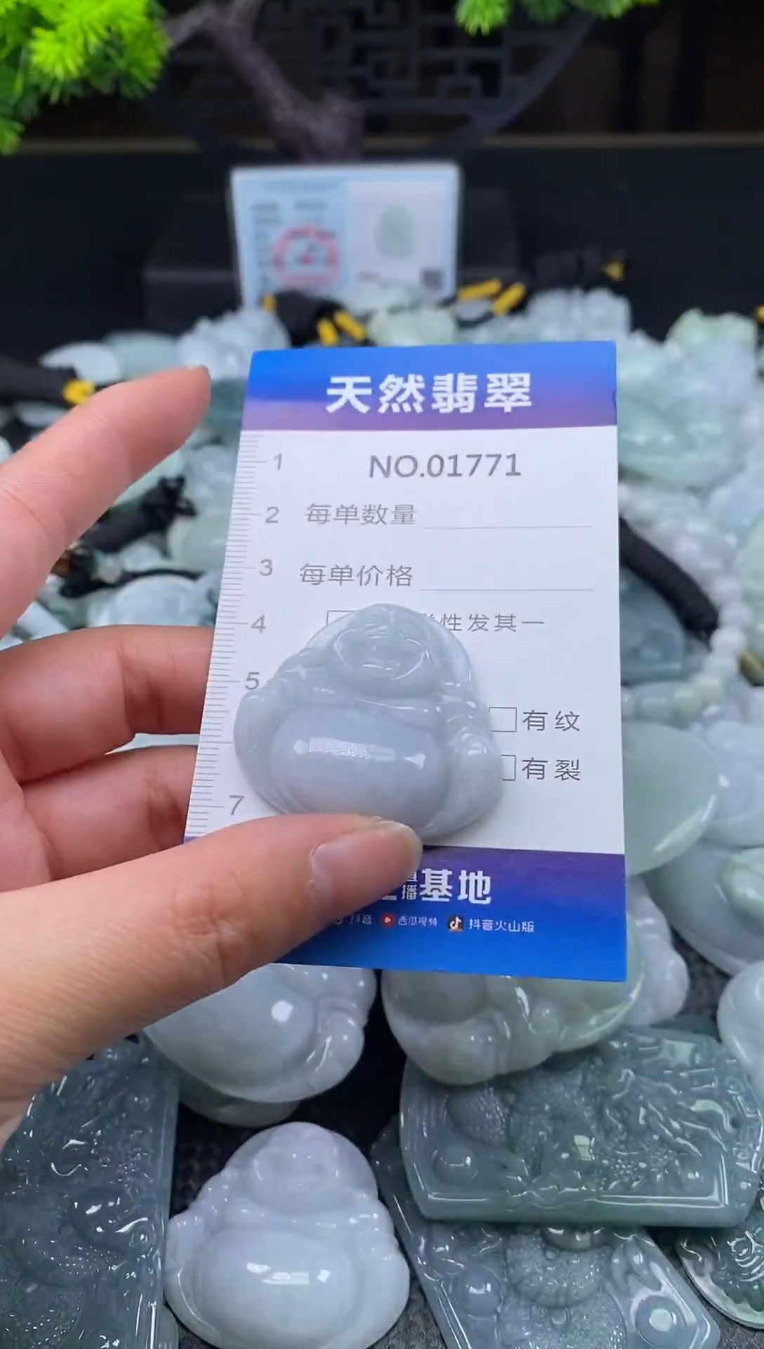 颈饰未镶嵌翡翠天然缅甸翡翠1771