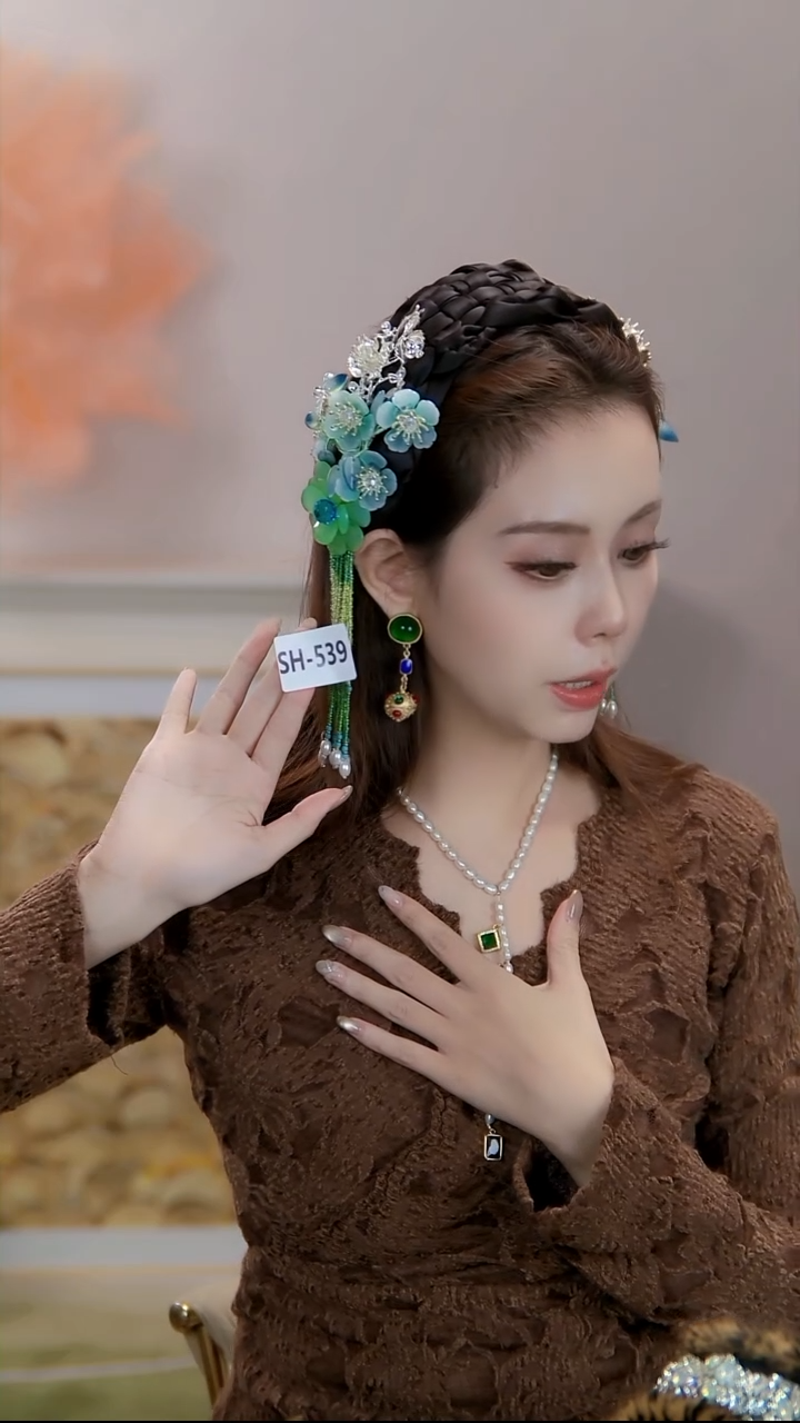 锌合金布艺发饰【SH-539