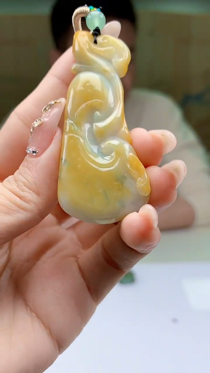 【闪购商品】定制翡翠未镶嵌4990ty-毛货挂件236