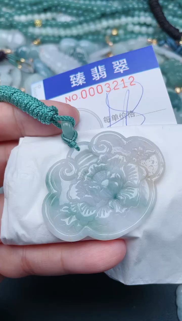 翡翠未镶嵌颈饰.0003212