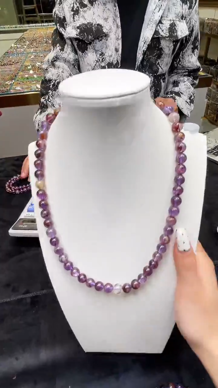 颈饰未镶嵌紫晶妈妈链9＋