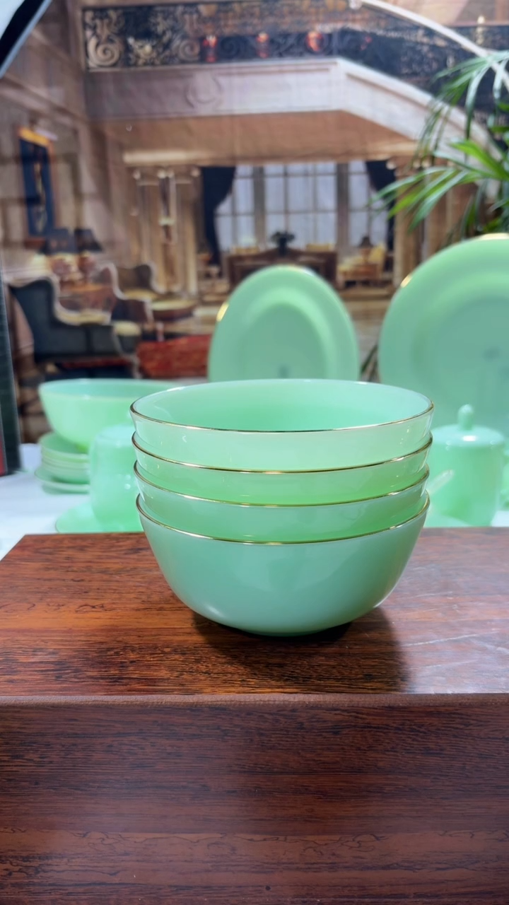 【闪购商品】.5.5英寸玉瓷碗4个口径13.8厘米