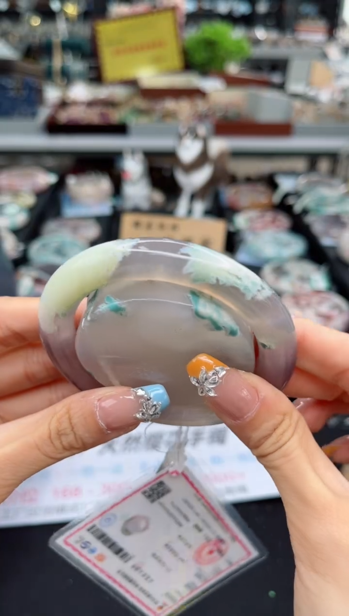 【闪购商品】石英质玉手镯未镶嵌56圈口（赠品镯心）S921123