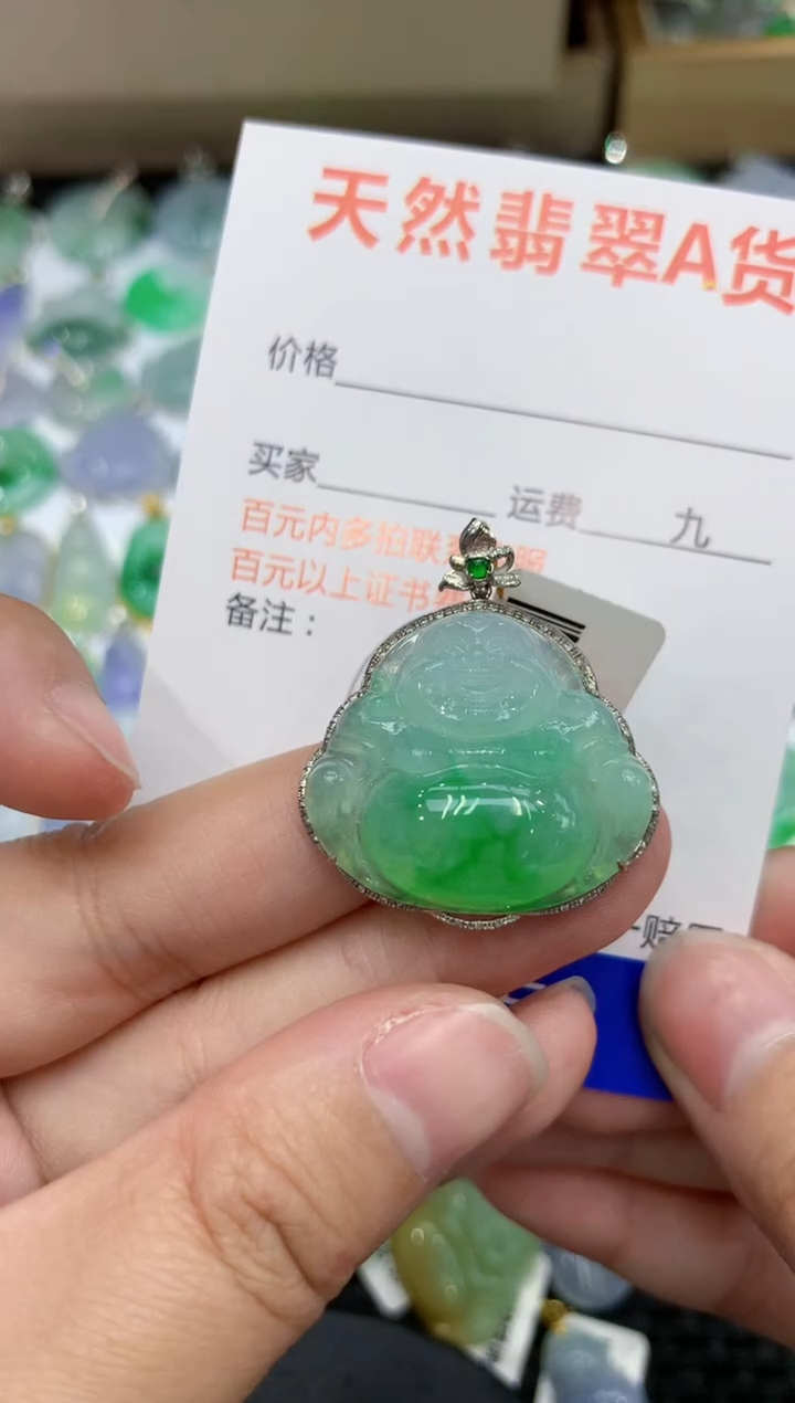 【闪购商品】翡翠颈饰18K金镶嵌111111111111